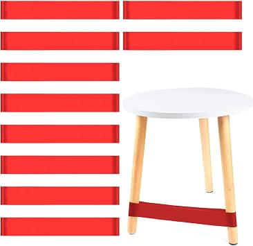 10 PCS Chair Bands for Kids, Flexible Seating Classroom Furniture Rubber Bands for Kids with Fidgety Feet, Foot Bands for School Classroom Chairs and Desk, Ideal for ADHD, Autism, Hyperactivityred