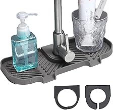 Protetor contra pia | Saboneteira para pia cozinha | Tapete torneira pia guarda cozinha, protetor pia atrás torneira, utensílios cozinha