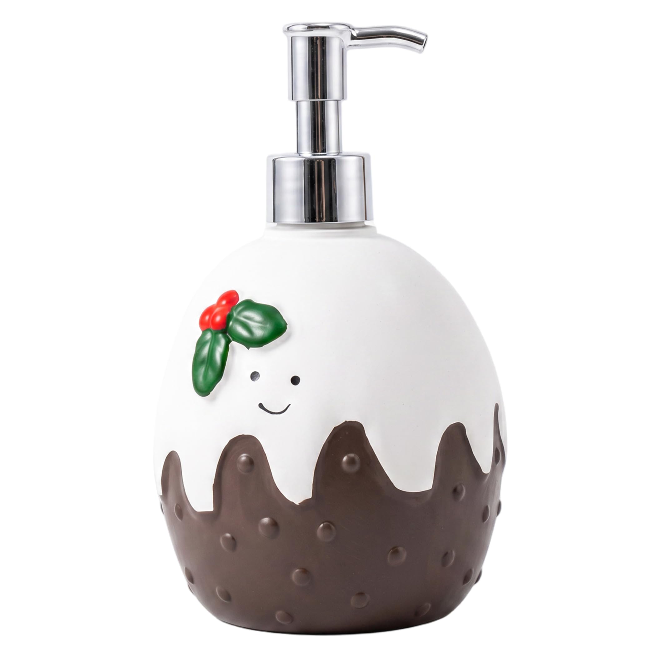 NASSMOSSE Funny Soap Dispenser, Christmas Egg Cartoon Lotion Dispenser For Bathroom - Refillable Decorative Soap Bottle