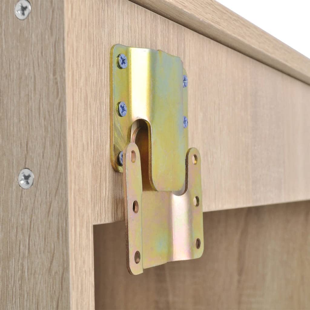 Set di mobili da bagno da 8 pezzi, beige, con mobiletto sottolavabo, 2 specchi, 3 ripiani, 2 lavandini in ceramica bianca, combinazione di spazio per bagno, ospiti, WC, zona doccia