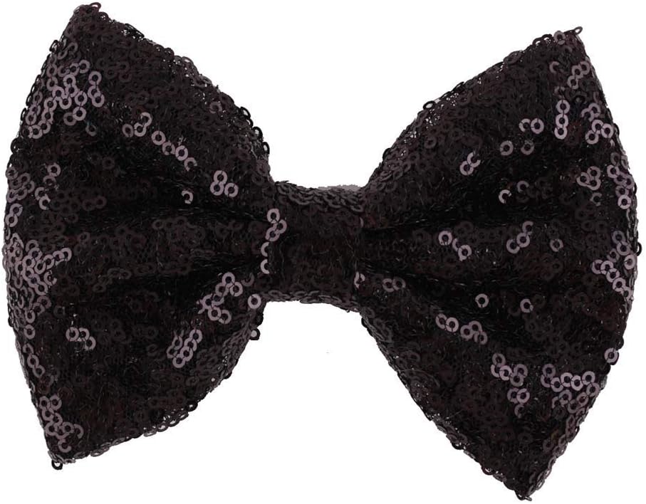 Love Fairy Fashion Bow Hairpin Sequins Hair Clip Multicolor 0ptional for Children and Women (Black)