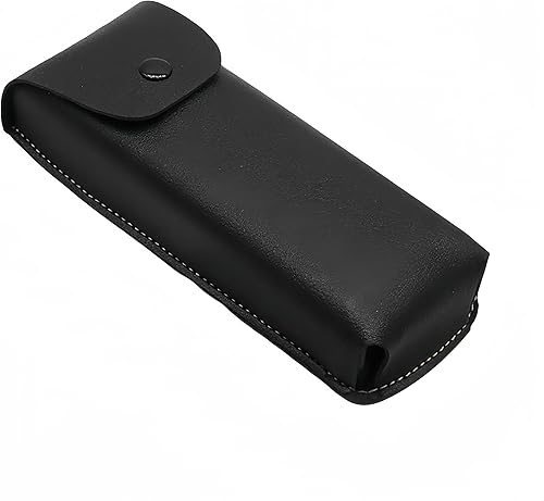 Caso protector portátil de las gafas de sol del cuero de la PU del vintage para