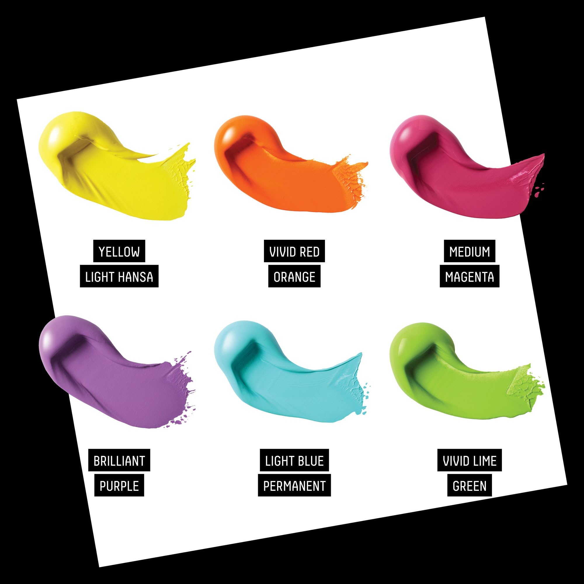 Liquitex Heavy Body - Set di colori acrilici vivaci, 6 x 22 ml