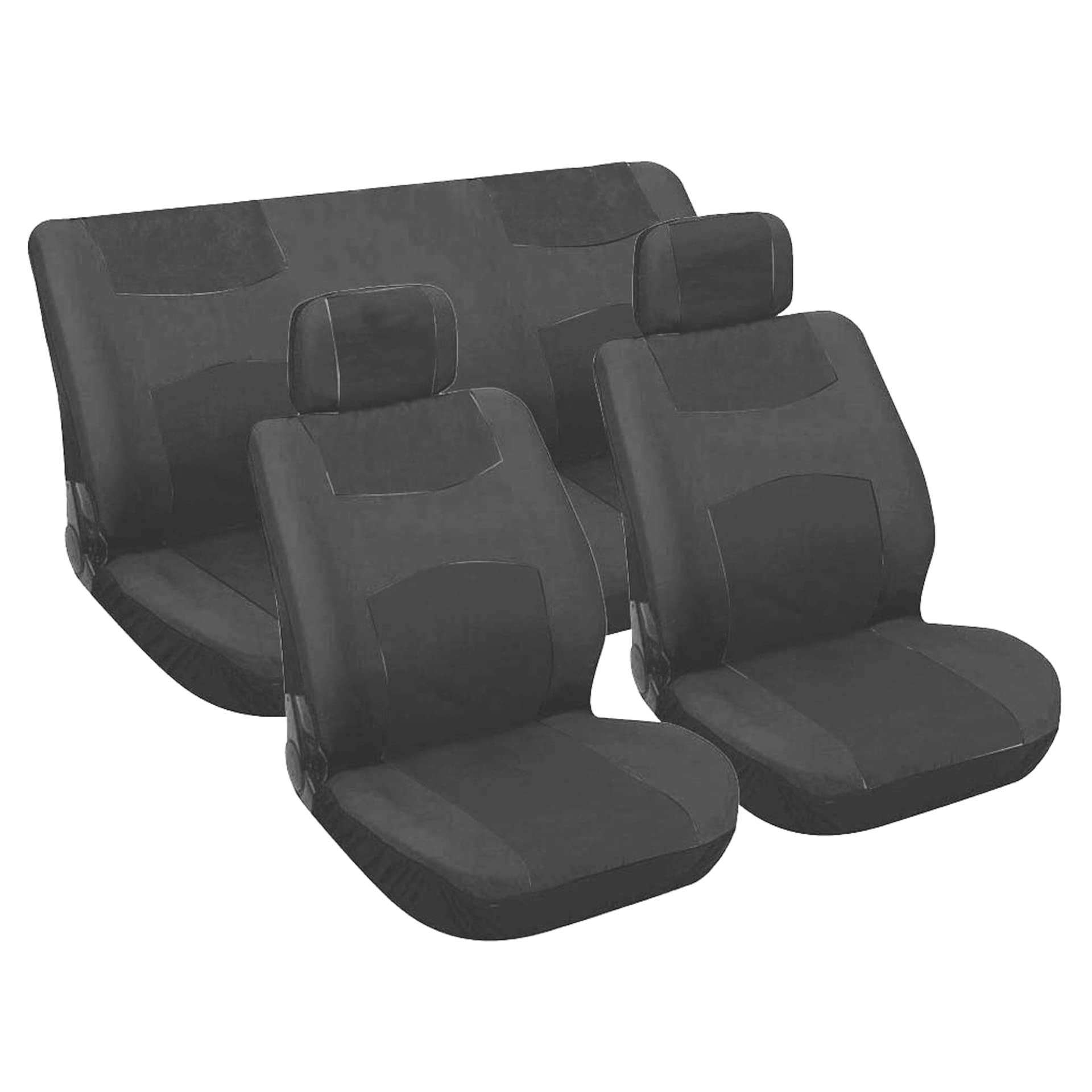 Carpoint 0310051 Schonbezug Set 6-teilig, schwarz