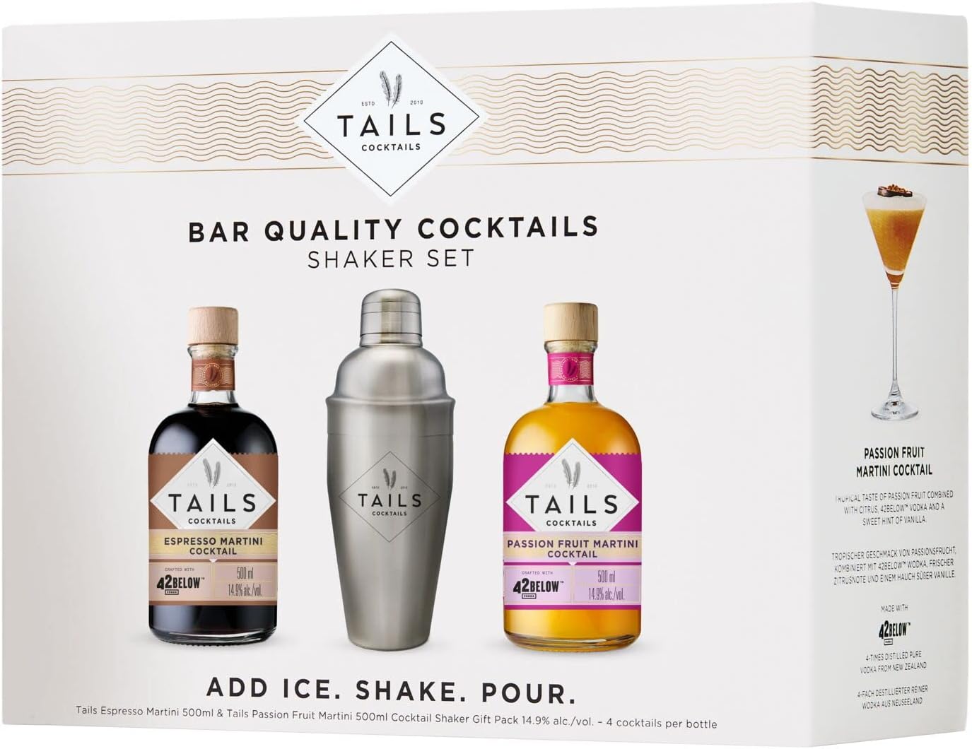 Espresso Martini Cocktail Gift Set by Rusty Barrel Cocktail Making Espresso Martini Kit