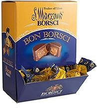 Caffo® | Borsci® | Chocolate Praline Filled with Soft Custard with Elixir San Marzano – 1 kg (Approximately 50 Pralines)