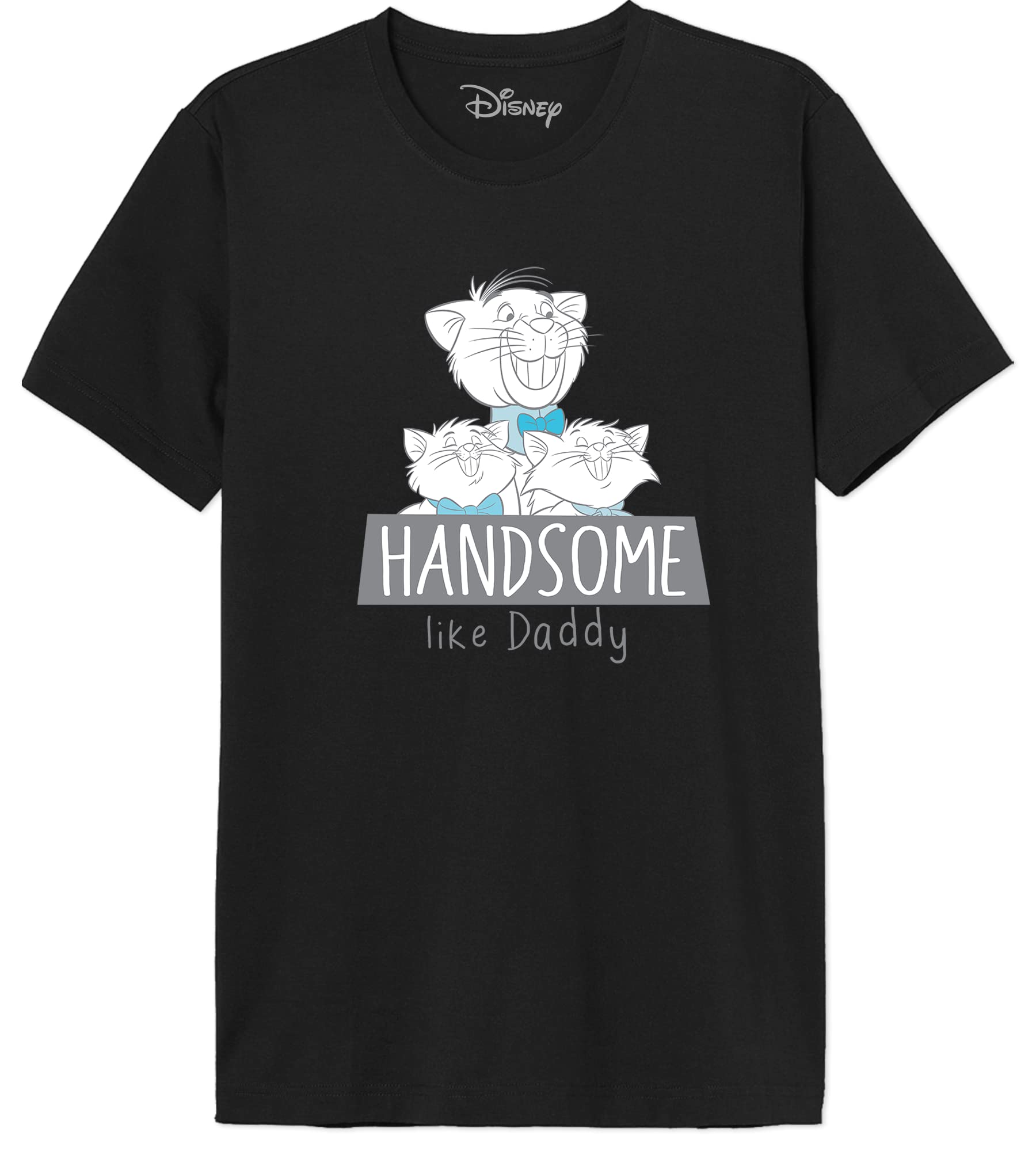 Disney Handsome Like Daddy MEDARISTS010 Men's T-Shirt, Black, Size M, Black, M