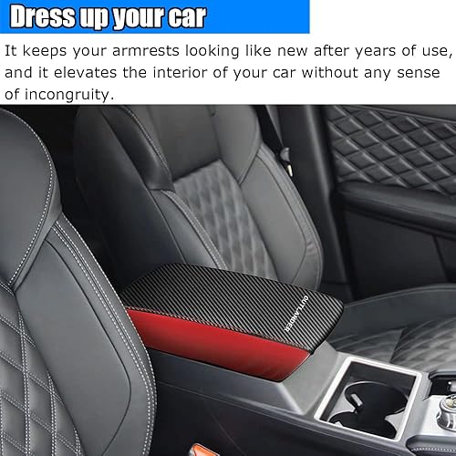Miniatura 7 de Kakash Accesorios interiores personalizados para Mitsubishi Outlander 2022 2023 cubierta de cuero para consola central apoyabrazos, protector