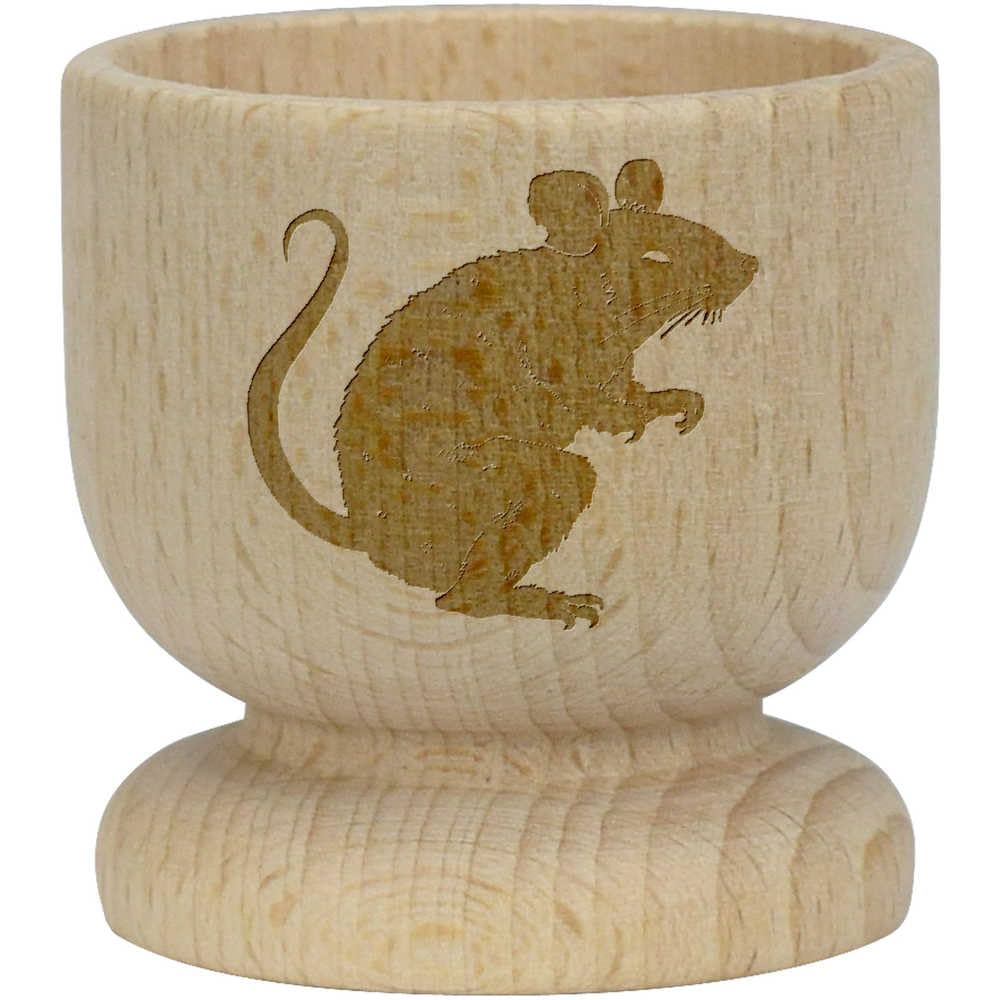 'Scary Rat' Wooden Egg Cup (EC00024649)