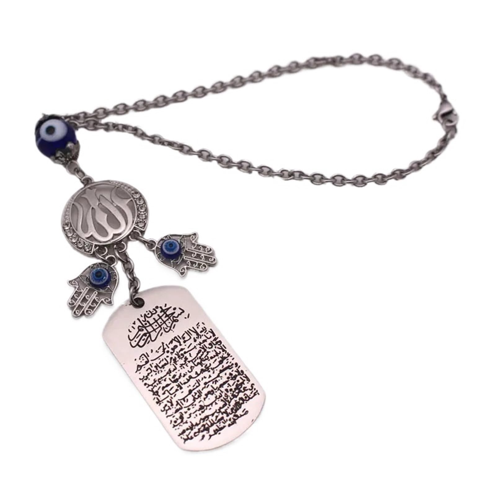 AYATUL KURSI Allah Car Rear View Mirror Islam Muslim Car Pendant Hanging