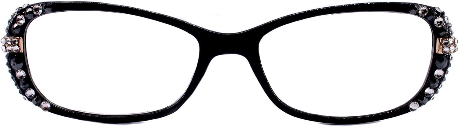 Glamour Quilted, Women Reading Glasses BLING WITH Genuine European Crystals