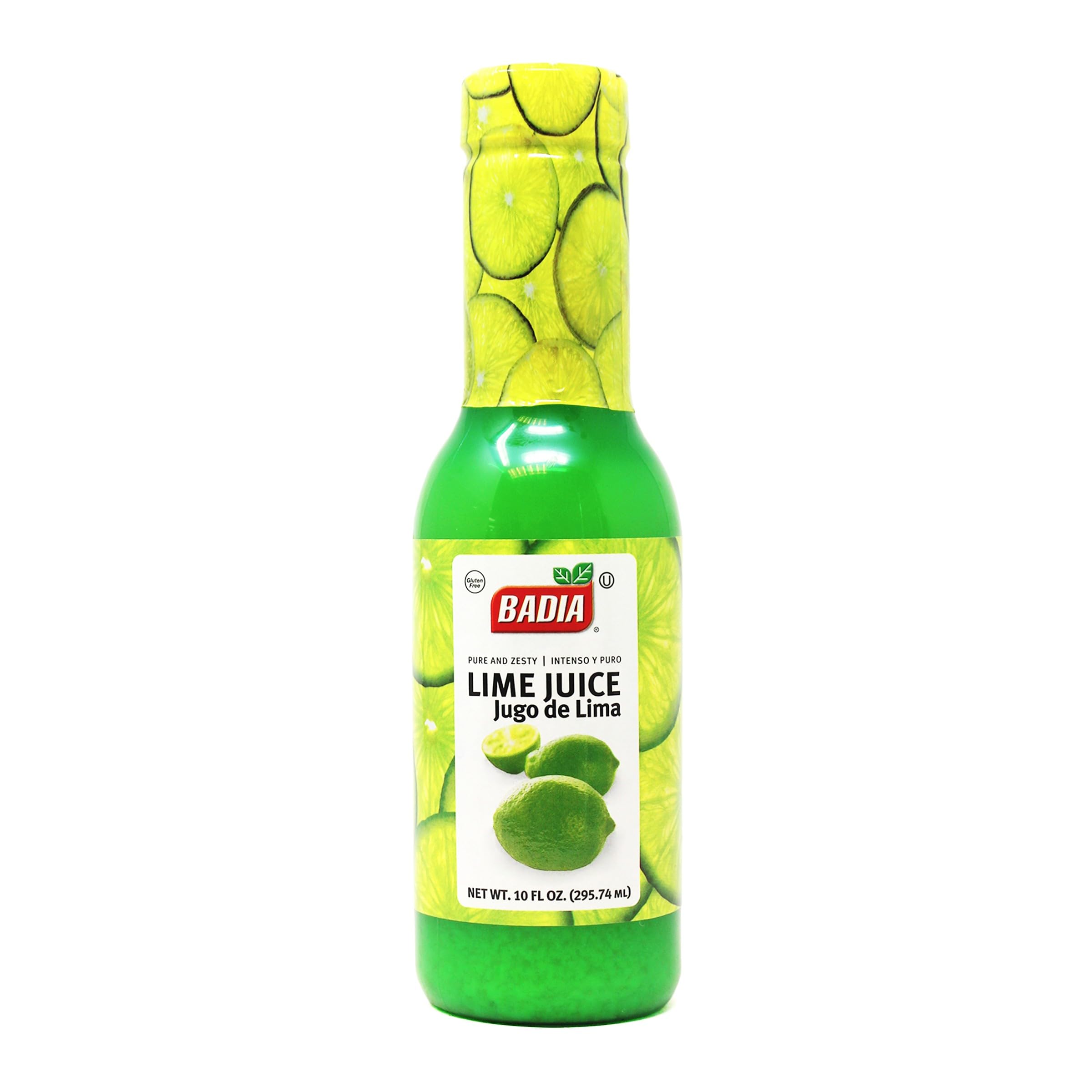 Badia Lime Juice 10 fl oz – Tangy Citrus Flavor from Real Limes, for Cooking, Cocktails, Dressings, Marinades & Beverages