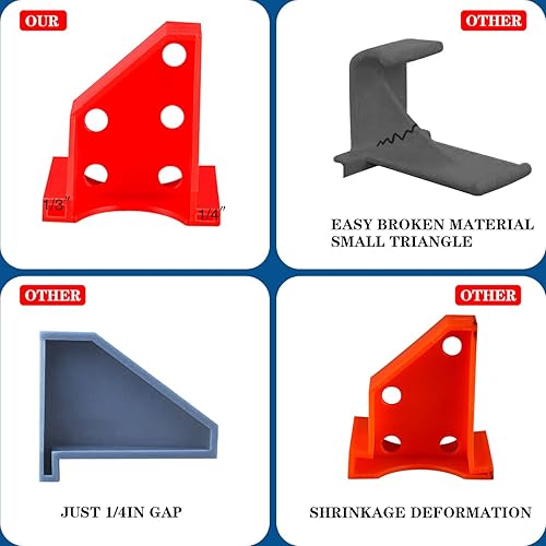 Miniatura 18 de Kit de espaciadores de suelo mejorado con espacio de 1/4 de pulgada y 1/3 pulgadas, herramienta de instalación de piso de madera para laminados