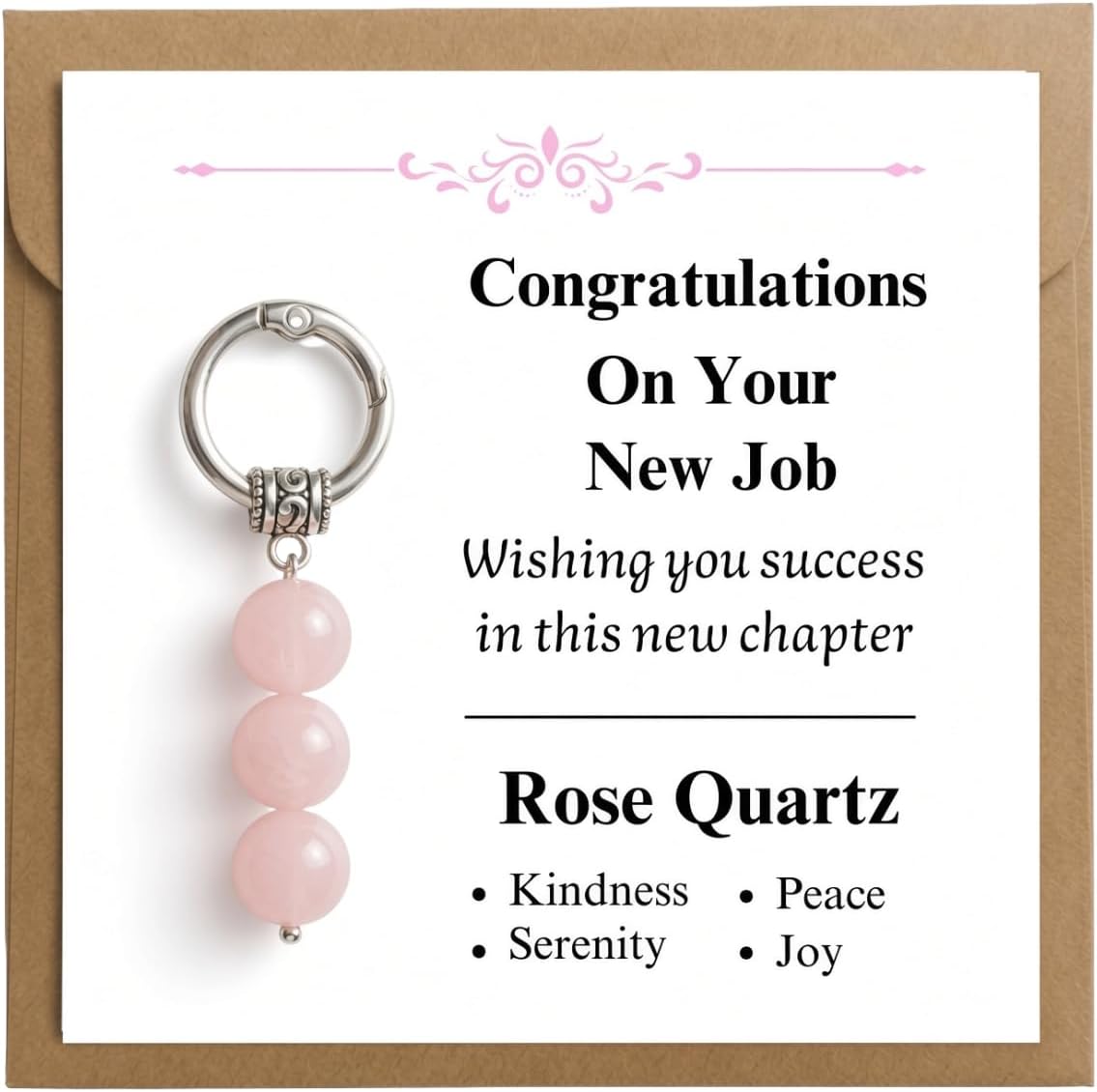 Handmade Keychain - New Job Gift - Farewell Coworker Leaving Gift