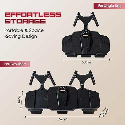 Miniatura 6 de Ocdin Partner Ab Roller Wheel- Entrenador de núcleo para dos personas, equipo estable de gimnasio en casa para parejas para fortalecer los músculos