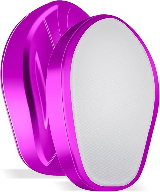 Crystal Hair Eraser for Hair Removal, SAMERIVER Crystal Hair Remover for Men and Women, Magic Crystal Hair Remover with Gentle Skin Exfoliation, Reusable, Easy to Use, Works On All Body Parts-Rose Red