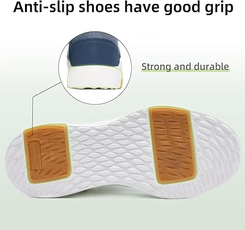Miniatura 8 de OrthoComfoot Mocasines ortopédicos sin cordones para hombre con soporte de arco mocasines ortopédicos cómodos para fascitis plantar, zapatos planos