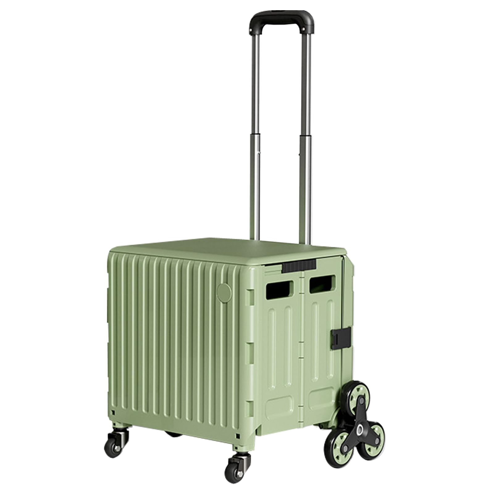 Lekki składany wózek z kółkami wspinaczkowymi po schodach, trwały aluminiowy uchwyt, idealny do ogrodu, na kemping, do transportu artykułów spożywczych, duża nośność, łatwy w użyciu