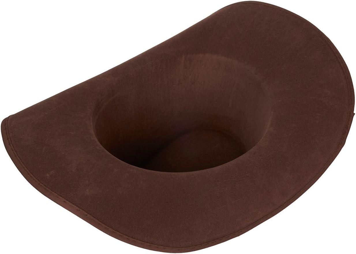 Juvale Felt Cowboy Sheriff Hat - One Size Fits Most, Brown - Gold Cowboy Hat with Star Badge & Braid for Men's Western Sheriff Costume & Party Accessory - Image 4