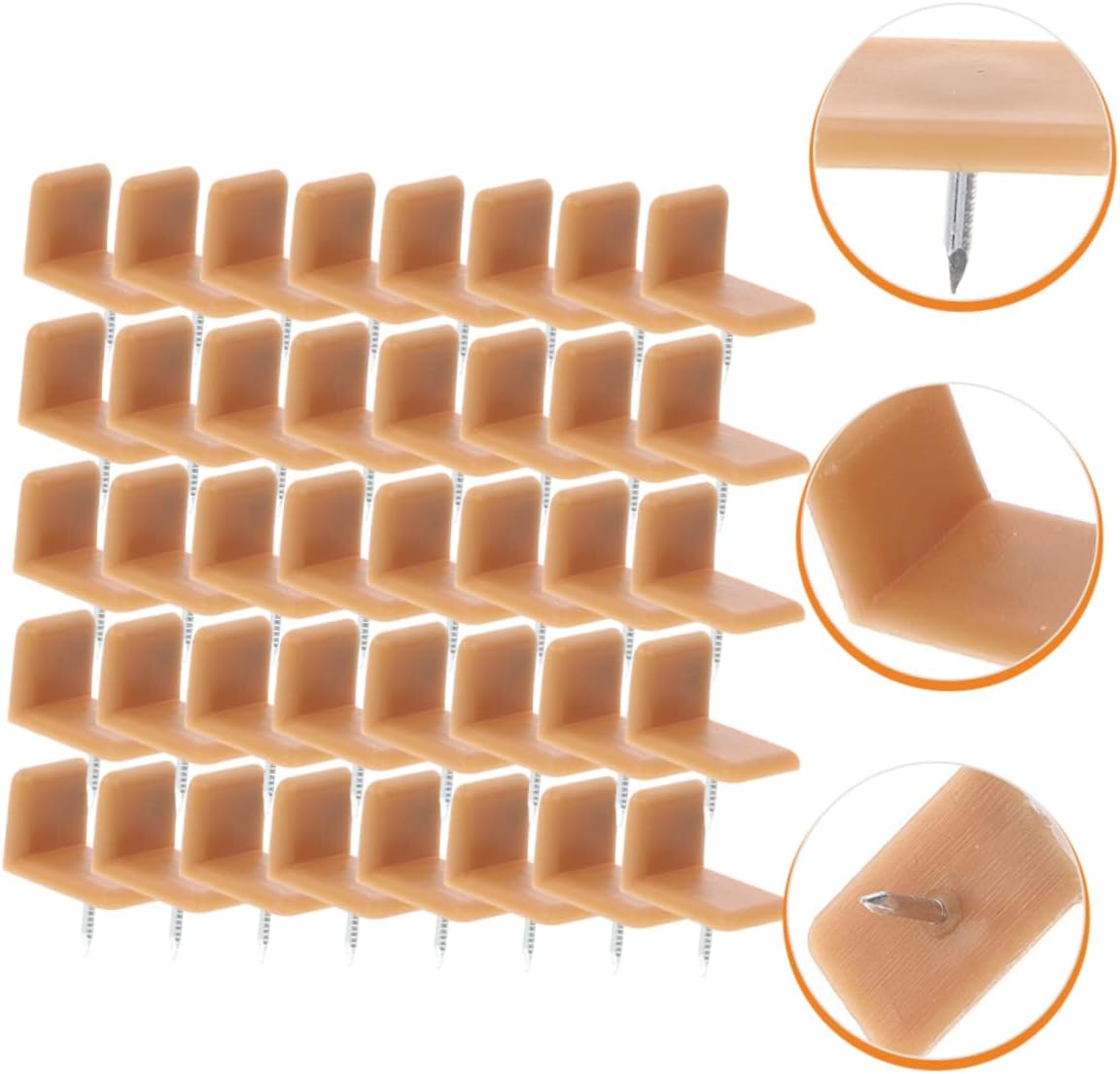 POPETPOP 200pcs Furniture Moving Pads and Drawer Guide Sliders Shaped Furniture Leg Pads for Easy Repair and Smooth Sliding of Reducing Friction and Wear