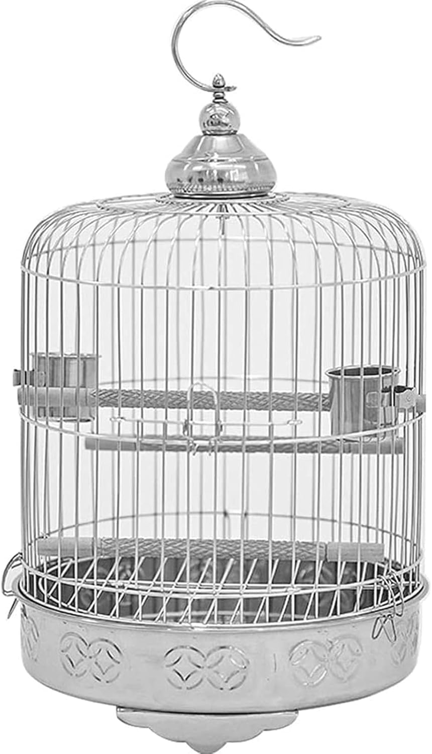 Bird Carrier Stainless Steel Bird Cage, Portable Travel