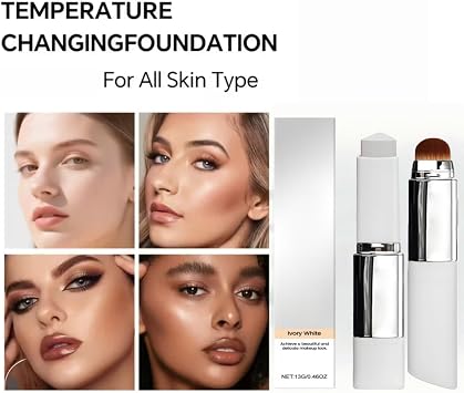 Color Changing Foundation Stick,Korean Makeup Color-Changing Foundation Stick,Full Coverage Foun/dation,Col/or Chang/ing Foun/dation Sti/ck,Co/lor Match Fo/undation for Mature Skin(3PC Mix)