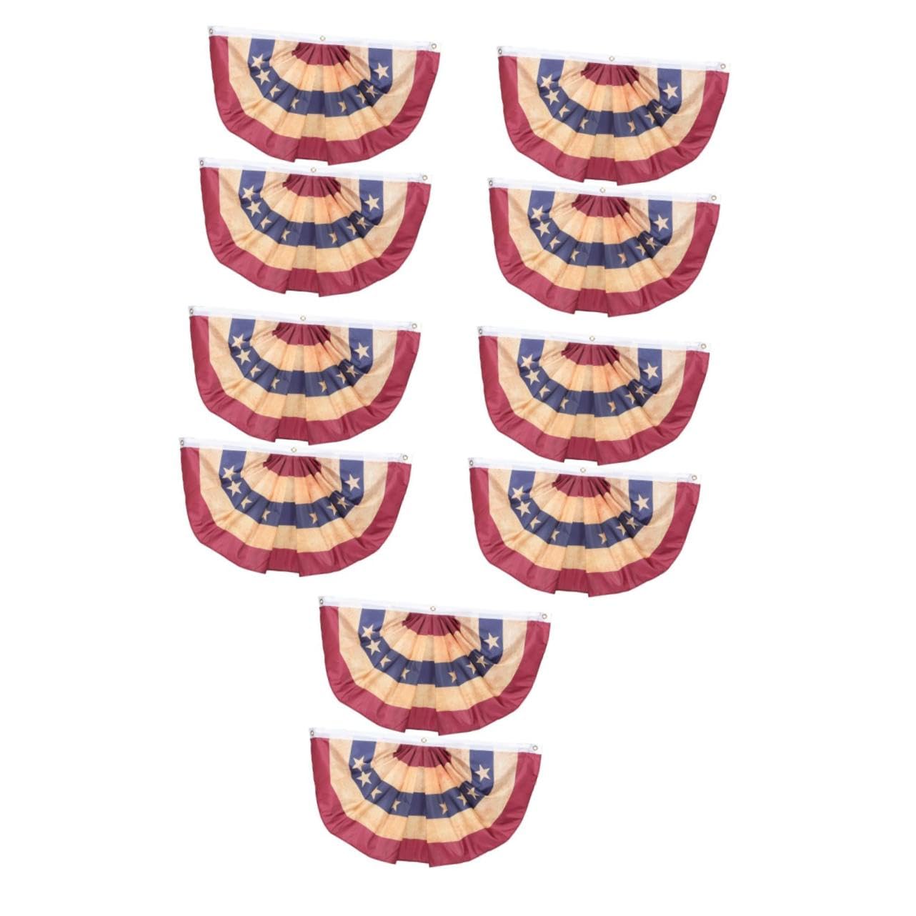 Drapeaux pliés éventail patriotique USA pour embellir votre maison et jardin