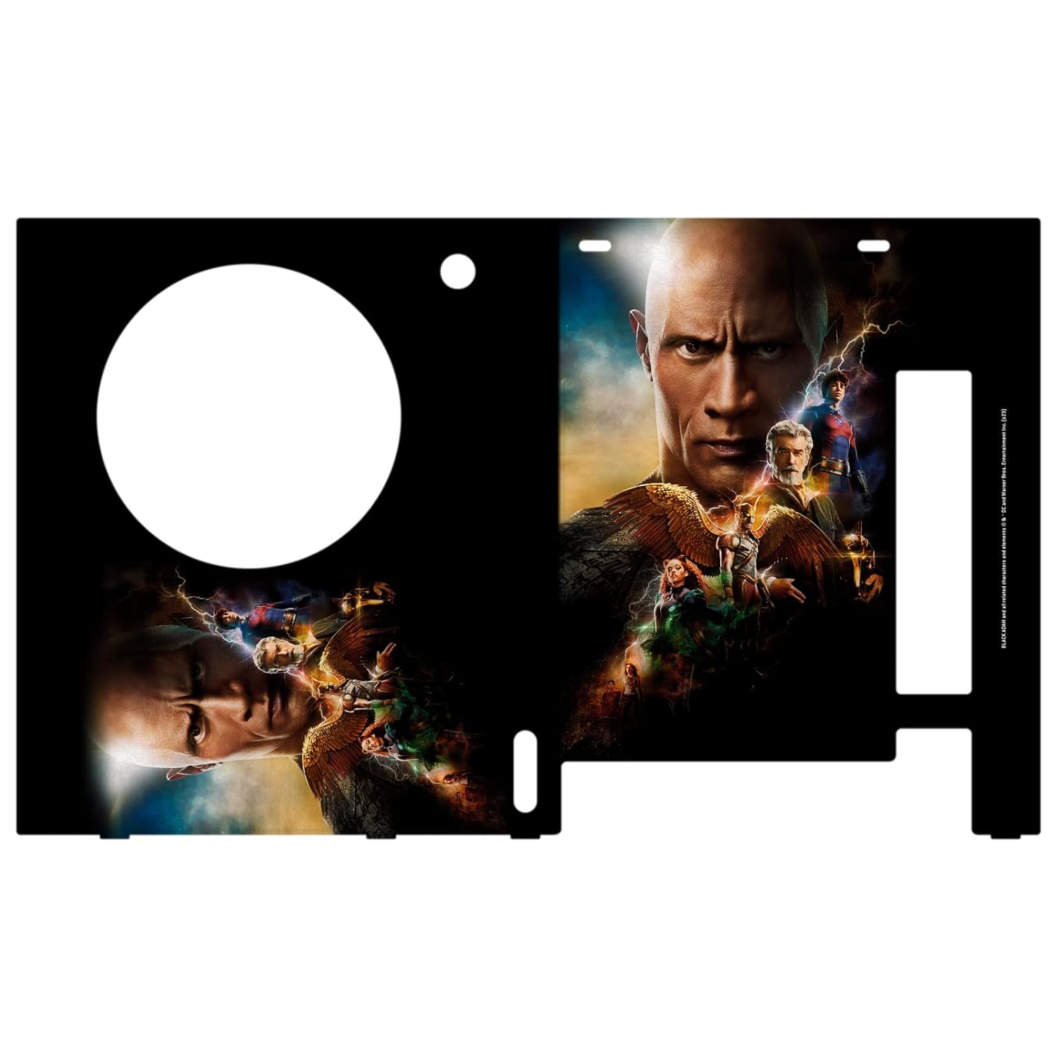 Head Case Designs Officially Licensed Black Adam Poster Graphic Art Game Console Wrap and Game Controller Skin Bundle Compatible With Xbox Series S Console & Controller Bundle