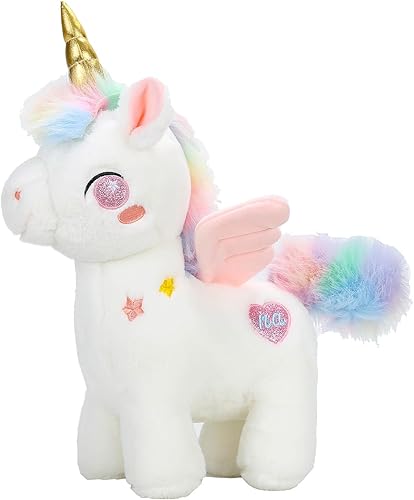 Miniatura 1 de Juguetes de unicornio de peluche de unicornio de 8 pulgadas, bonito juguete de peluche para niñas de 3 a 8 años, regalo de cumpleaños suave para