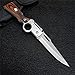 AK47 Flipper Pocket Folding Knife with Push Button Lock, Stainless Steel Blade, Wooden Handle and Pocket Clip, Portable LED Light Knife for Men's Gift, Camping Survival EDC