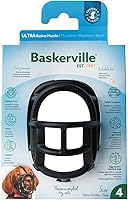 Vista 10 de BASKERVILLE Bozal ultra para perro, color negro, talla 4, perfecto para perros medianos, evita masticar y morder, la cesta permite jadear y beber