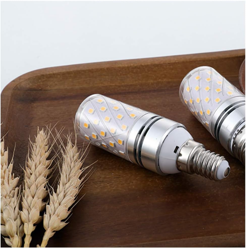 15W Candelabra LED Bulbs, 150W Equivalent, E12 Base, 1500LM 4000K Natural White, Non-Dimmable, 360° Beam Angle - 3 Pack