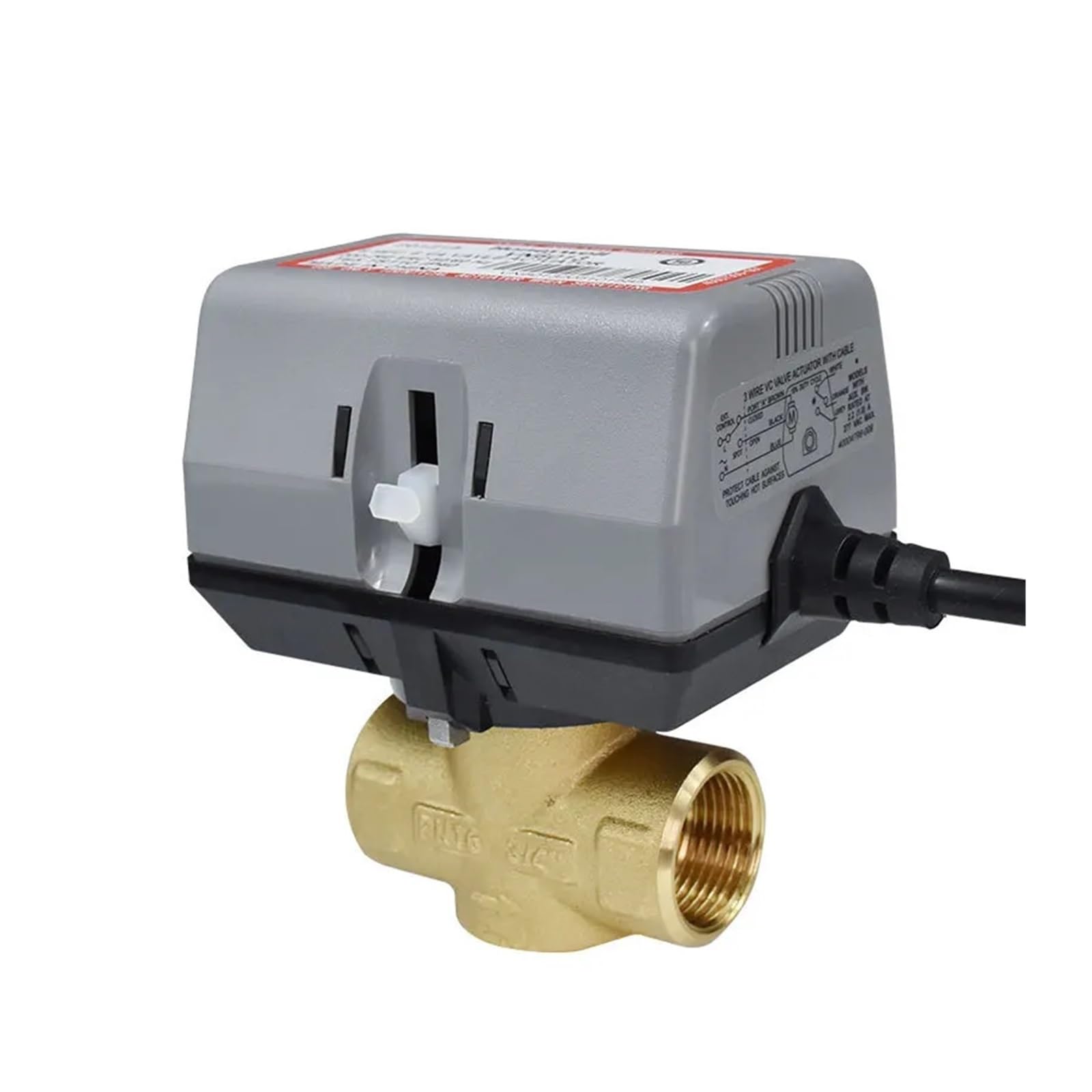 Xuehonfxb One Color 2-Way Motorized Brass Shut-Off Valve With Vc6013 Electric Globe Valve For Ac220v Systems(Dn20)