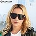 Karsaer Chic Oversized Square Women Men One Piece Sunglasses Fashion Flat Top Large Unisex Sunglasses Women Men K7110