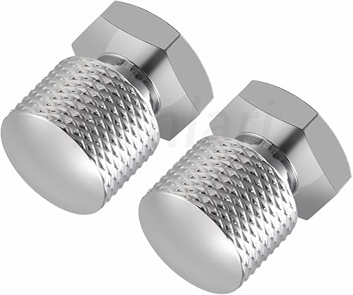 Miniatura 3 de Benlari Tuercas cromadas de asiento individual tuercas de montaje de asiento 14 "-20 roscas compatibles para Harley Davidson Touring Softail Street