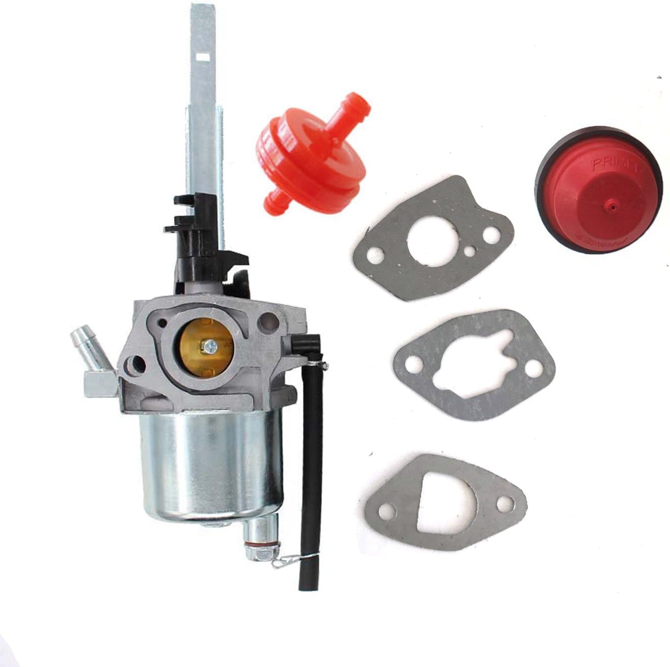 HQparts Carburetor Carb & Primer Bulb & Fuel Filter for
