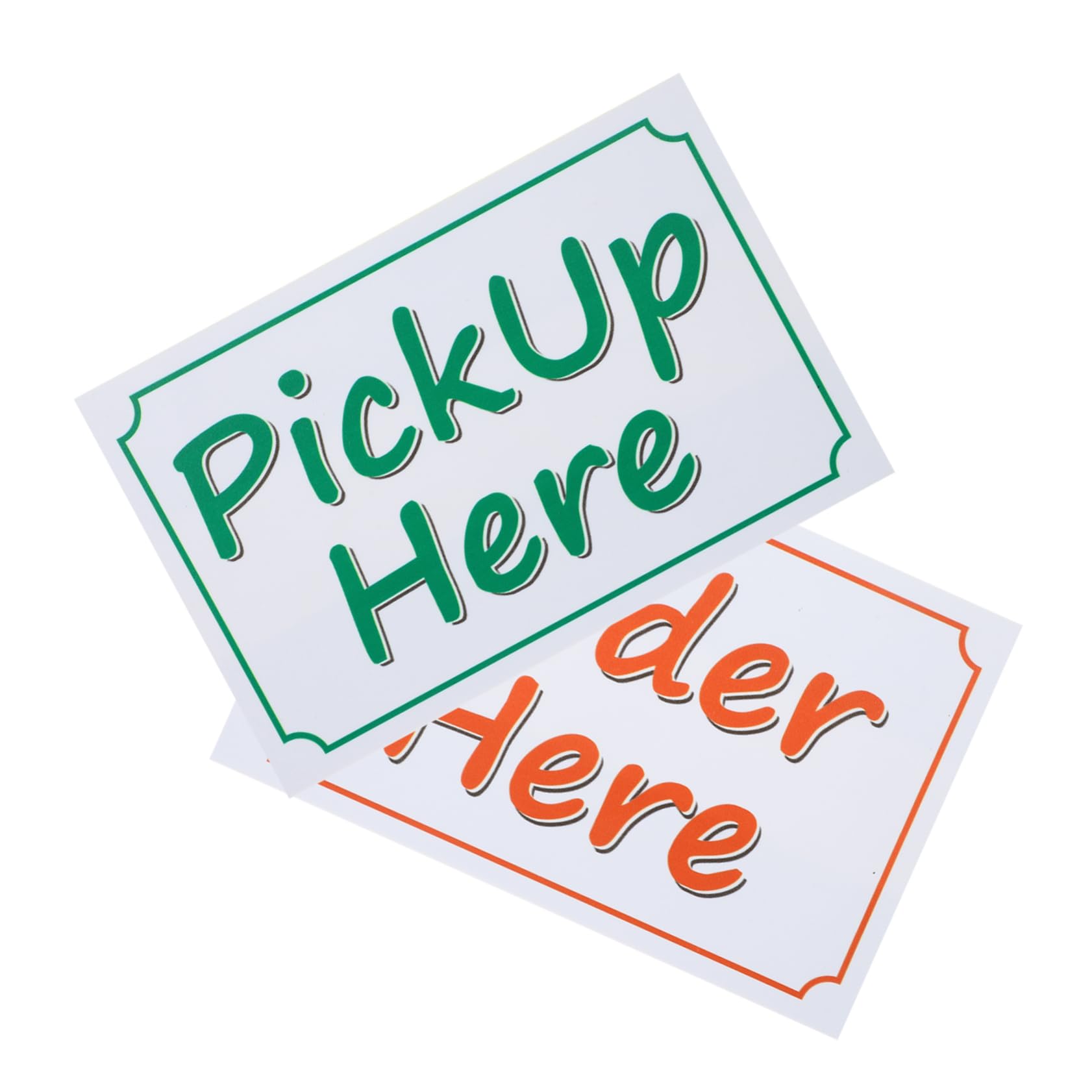 SHOWERORO Sticker Sign Here Sticker Large Notice for Store Pick up Sign Custom Label