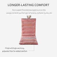 Vista 4 de ELFJOY Cojín para Silla de Oficina 100cm Cojín para Silla de Escritorio Cojín de Asiento con Soporte Lumbar Cojín para Silla de Descanso con Banda