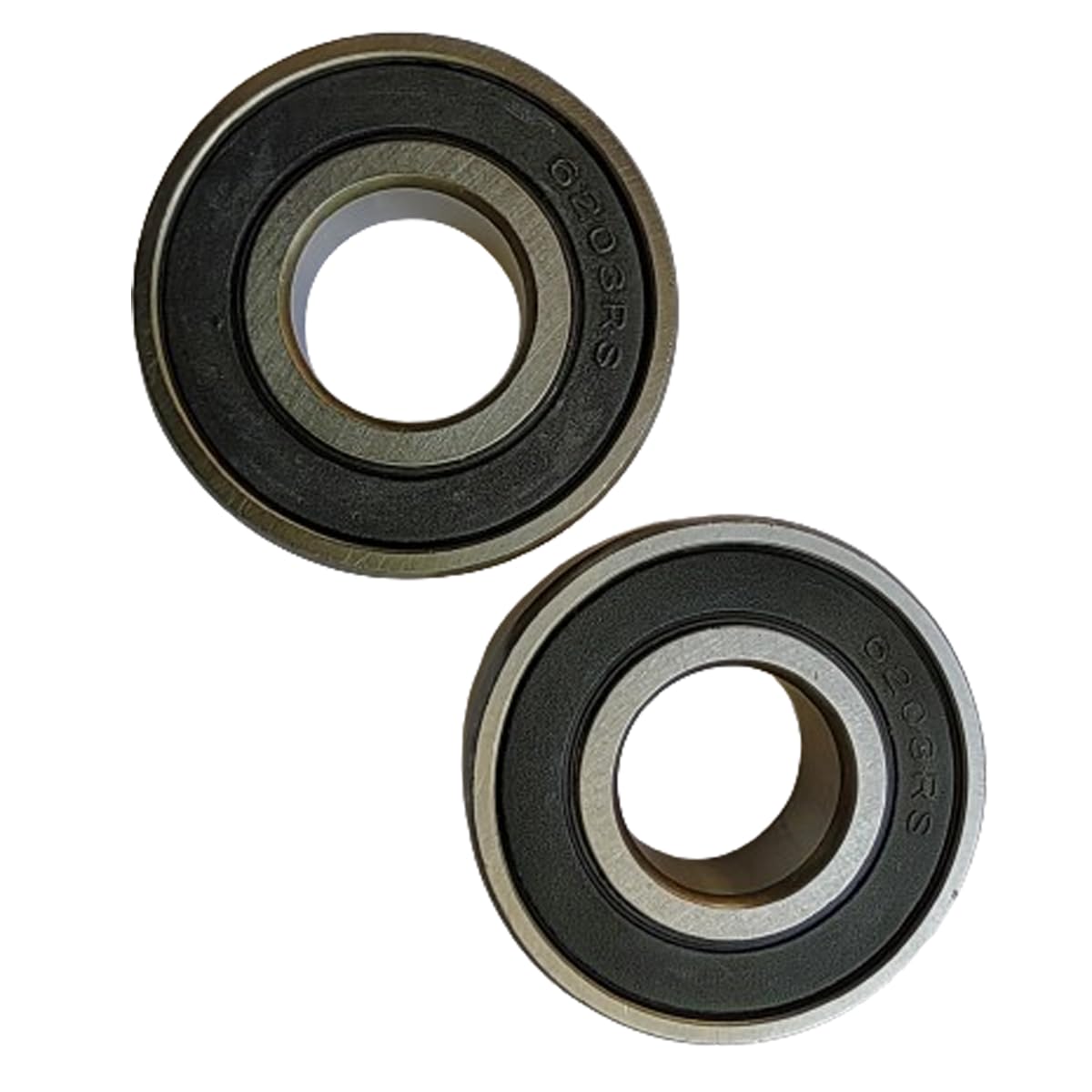 Cojinete Acero Carbono Pack De 2 Rodamientos De Bolas 6203-2RSC3 - 17x40x12 Mm, Doble Sello De Goma, Acero Al Carbono Rodamientos 6203-2RSC3
