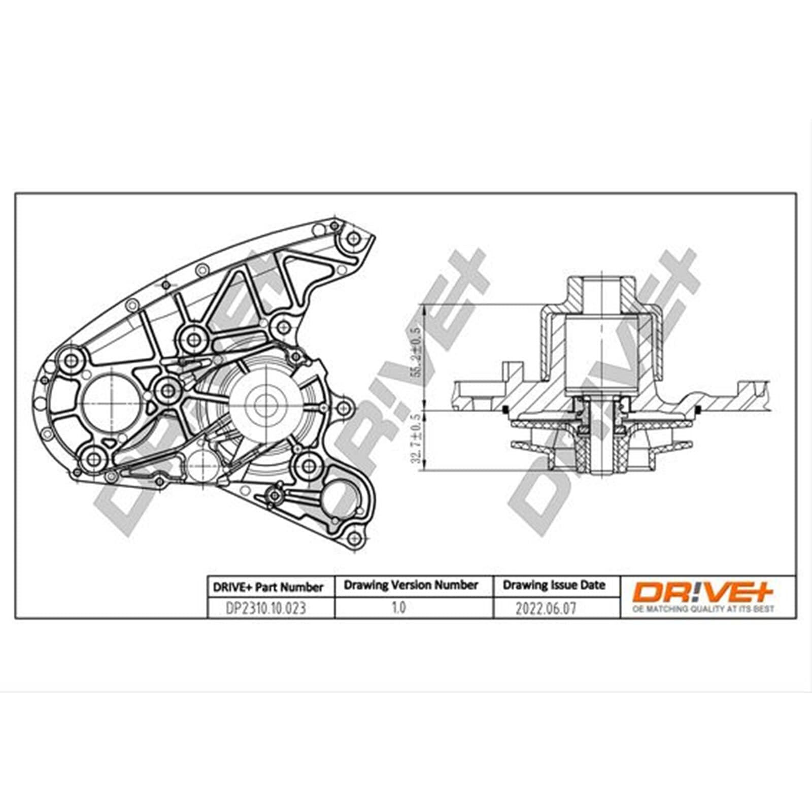Dr!ve+ Pompa dell’acqua, raffreddamento motore DP2310.10.023
