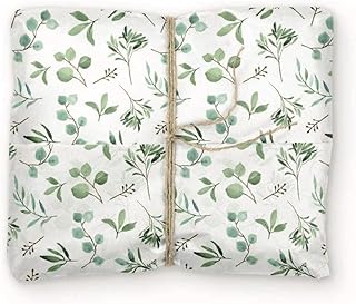 InsideMyNest Eucalyptus Botanical Tissue Paper Sheets 30x20 Gift Wrap Box Filler Premium Quality (20)