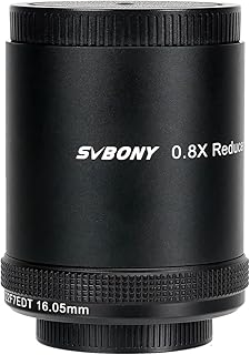 SVBONY SV209 Field Flattener, 0.8X Focal Reducer, Corrects The Field Curvature and a Wider Field of View, Telescope Accessories for SV550 122mm APO Refractor Telescope