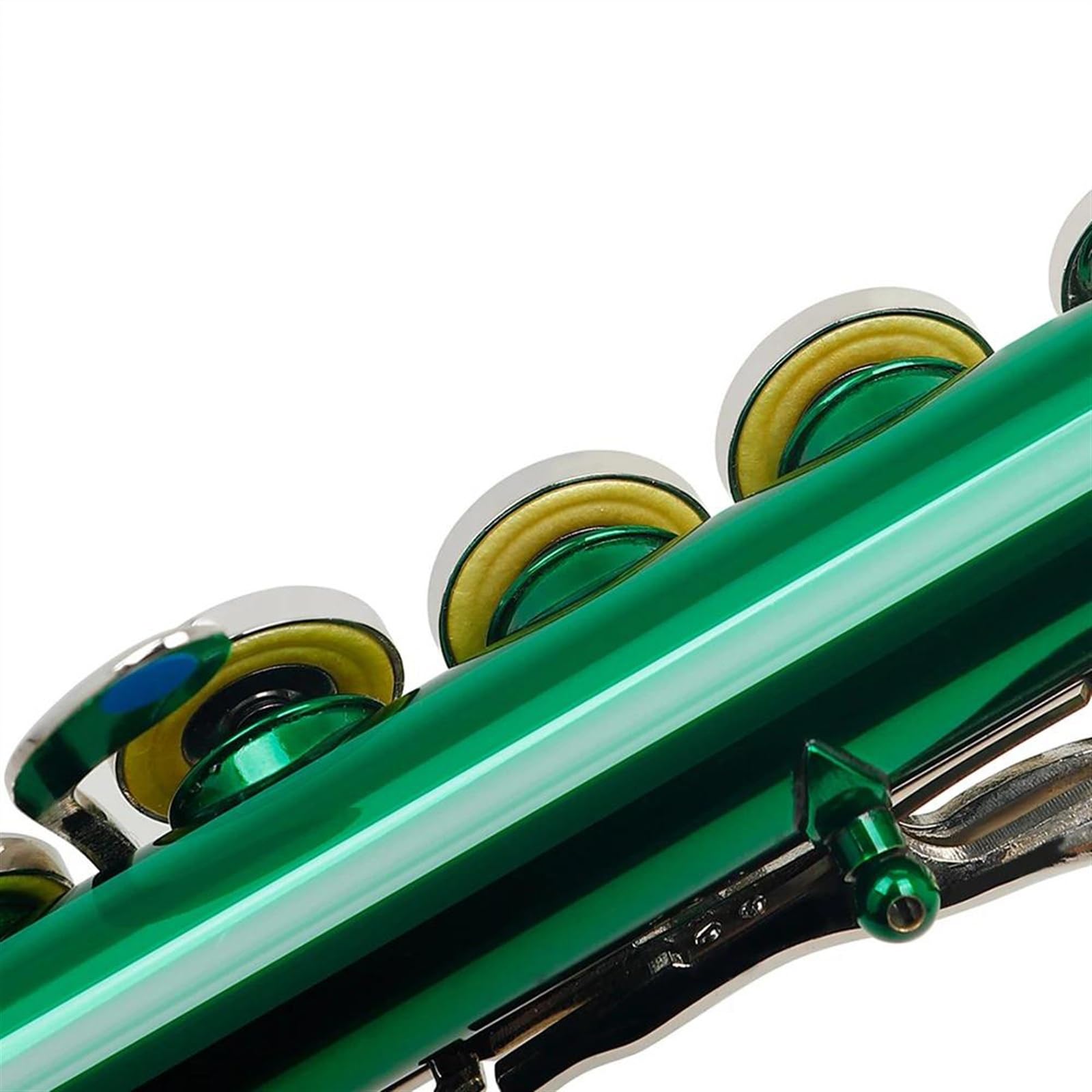 Flauta Verde De 16 Agujeros En Tono C Con Llave E Flauta De Cuproníquel De Concierto Con Bolsa Acolchada Y Accesorios Flauta Travesera Kit