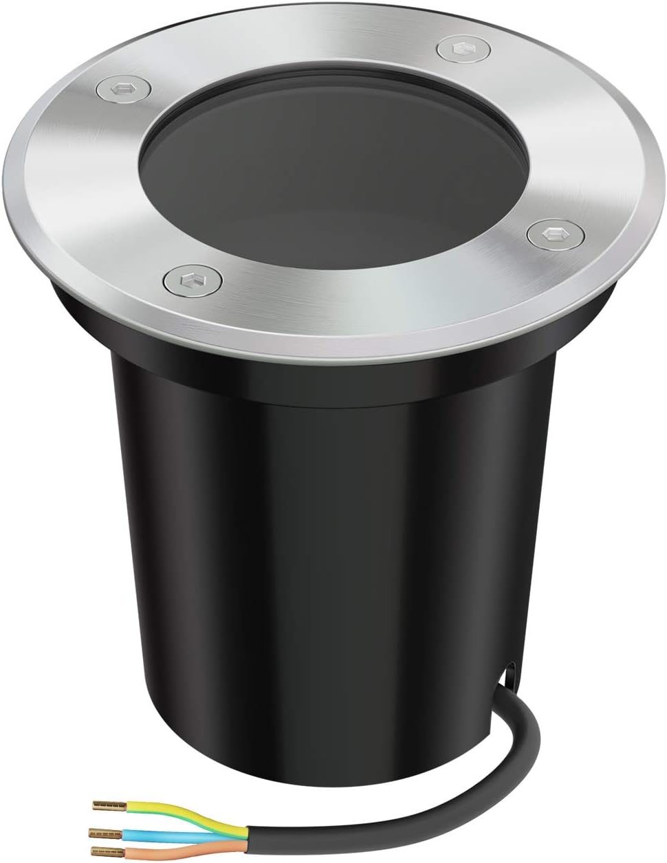 2 Faretti Da Incasso A Terra BOLI - IP67, Acciaio Inox, Ø108mm, Per Esterni - Foto 4