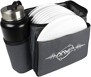 MVP Disc Sports Cell Disc Golf Starter Bag - Lightweight 10-Disc Capacity, Putter Pocket, Drink Holder