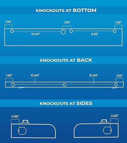Miniatura 5 de Luces cableadas para debajo del gabinete de 24 pulgadas, 2 colores, 3000 K (blanco suave) y 4000 K (blanco frío), iluminación LED para debajo del