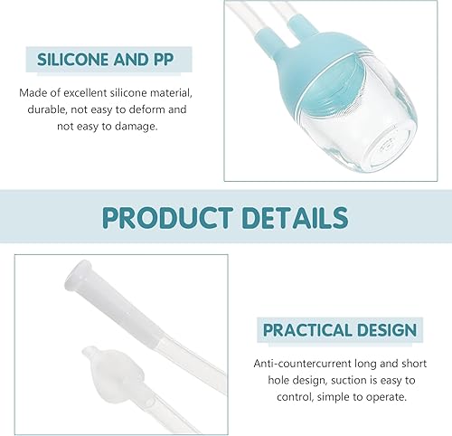 Miniatura 6 de Booger Sucker Baby Items Aspirador nasal para bebés Aspirador nasal infantil 2 piezas de aspiradores nasales para bebés, eliminadores de enjuague