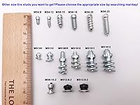 Vista 9 de Marrkey MS1911 (100) - Clavijas de carburo de 0.898 in para neumáticos de seguridad, antideslizantes, cadenas de neumáticos de nieve, para ATV, SUV