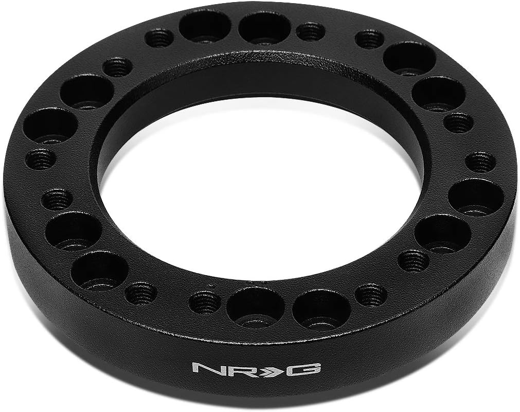 NRG Innovations SRK-500BK 1/2" Steering Wheel Hub Adapter Spacer + LED Keychain Flashlight Black