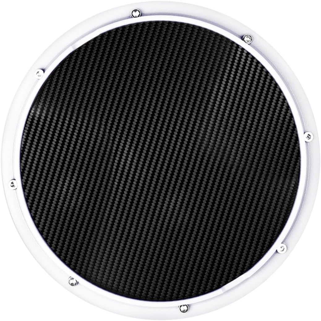 Carbon Fiber Drum Practice Pad for Beginners Abs Plastic Quiet Silent Drum Mute Pad Accessory Volume-reducing for Skill Training